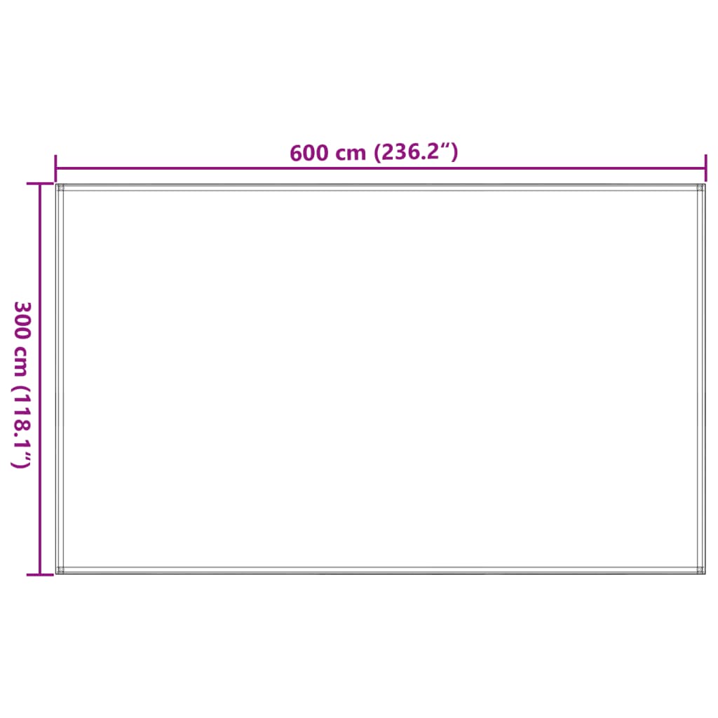 Telttamatto 300x600 cm sininen HDPE