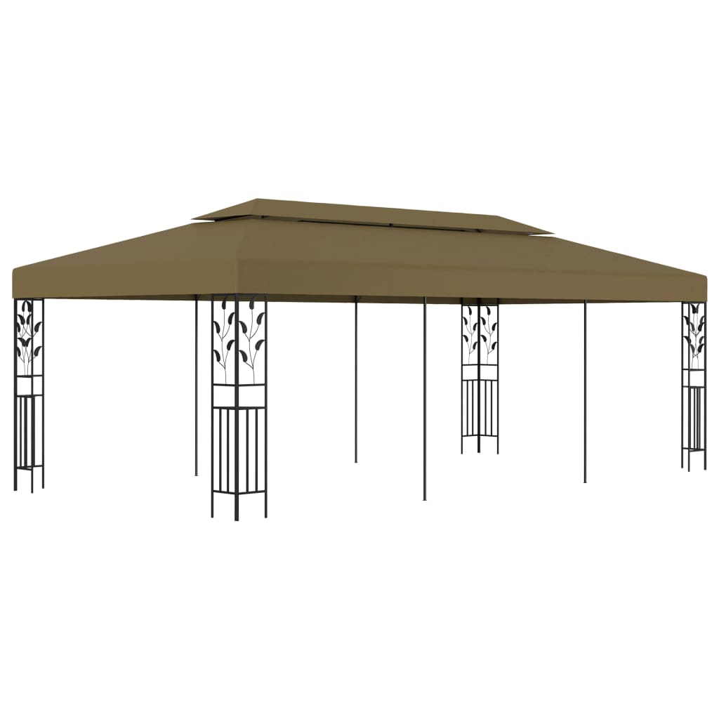 Huvimaja 6x3 m ruskeanharmaa 180 g/m²