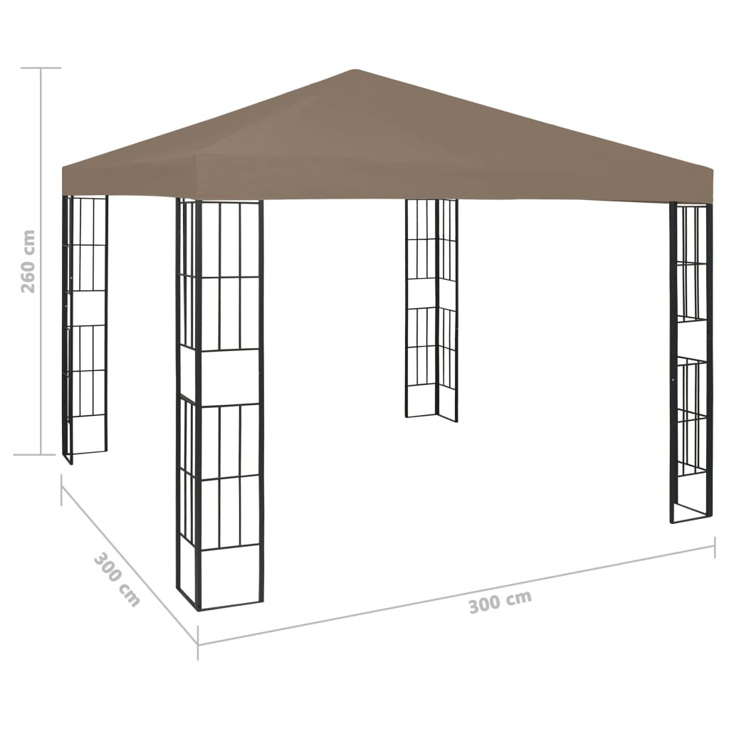 Huvimaja 3x3 m harmaanruskea