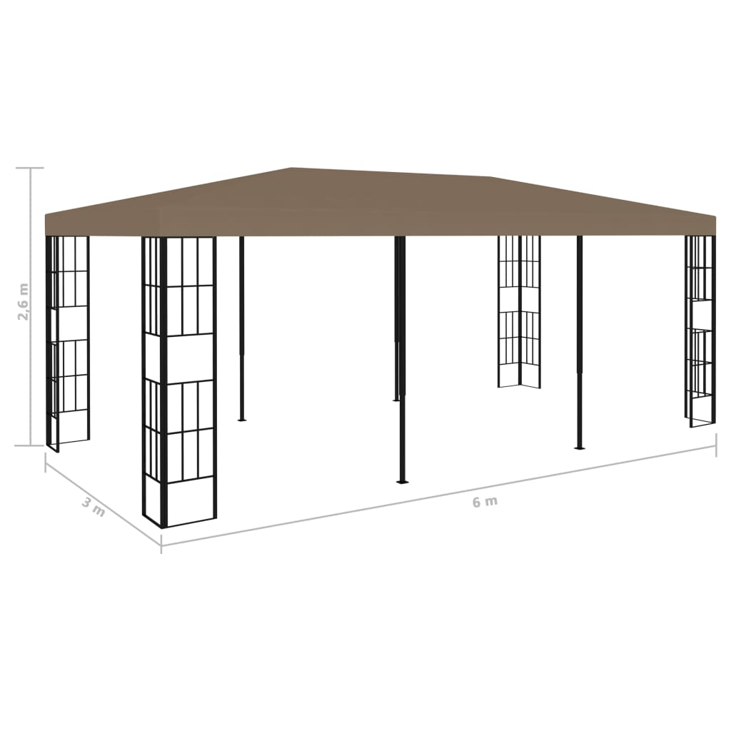 Huvimaja 6x3 m harmaanruskea