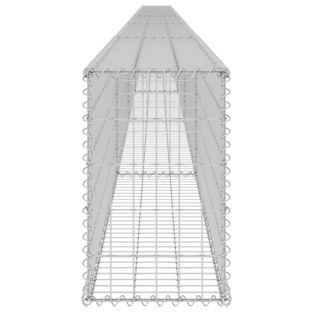 Gabion-kivikori kansilla galvanoitu teräs 900x30x50 cm