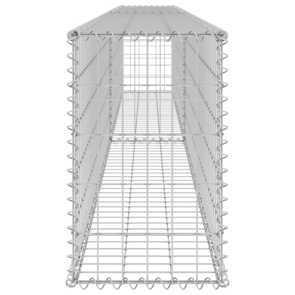 Gabion-kivikori kansilla galvanoitu teräs 300x30x50 cm