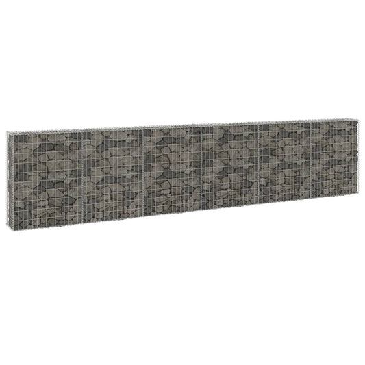 Gabion-kivikori kansilla galvanoitu teräs 300x30x100 cm