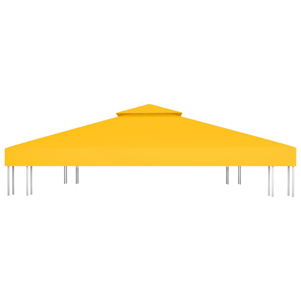 2-layer gazebo roof 310 g/m² 4x3 m yellow