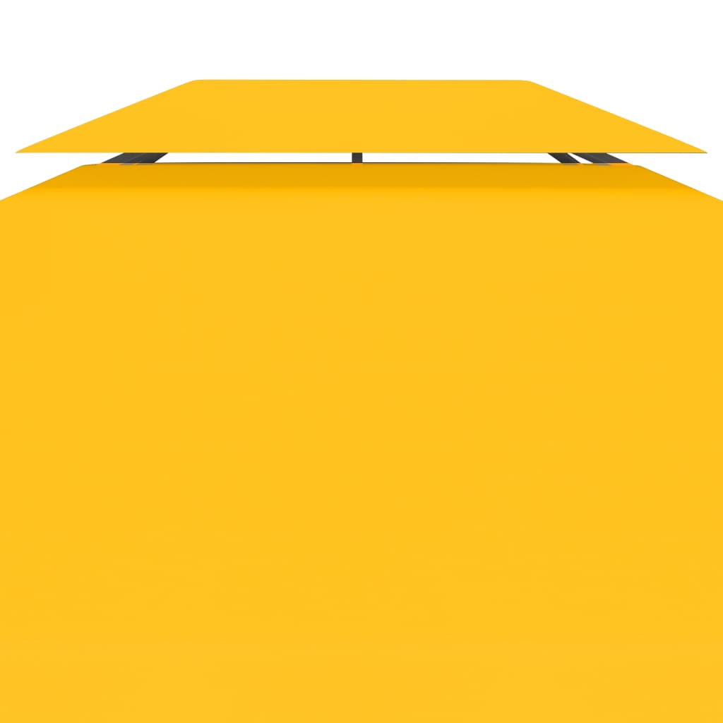 2-layer gazebo roof 310 g/m² 4x3 m yellow