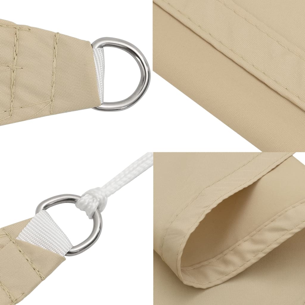 Aurinkopurje Oxford-kangas suorakaide 3x6 m beige