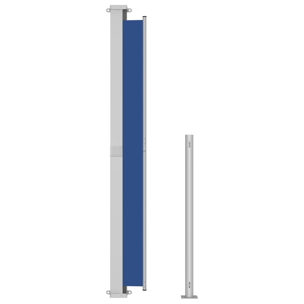 Retractable terrace side awning 200x300 cm blue