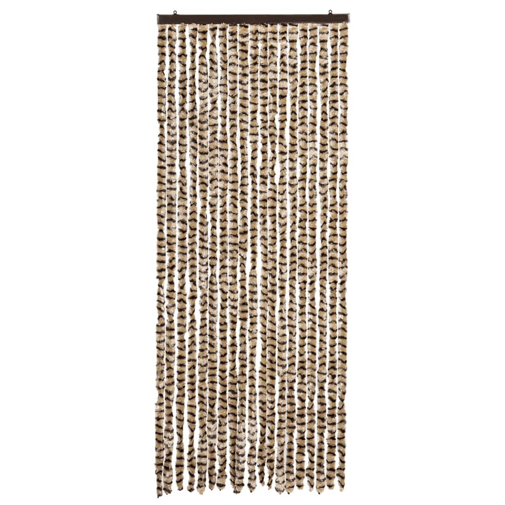 Hyönteisverho beige ja ruskea 56x185 cm Chenille