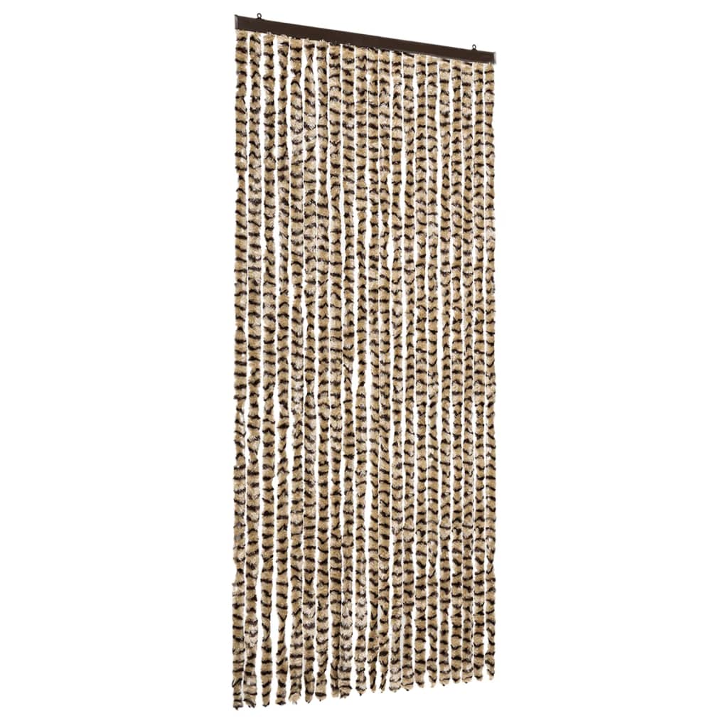 Hyönteisverho beige ja ruskea 90x220 cm Chenille