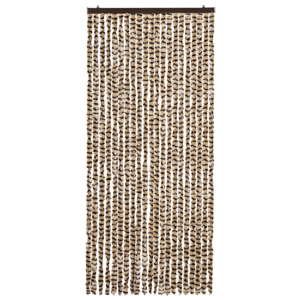 Hyönteisverho beige ja ruskea 90x220 cm Chenille