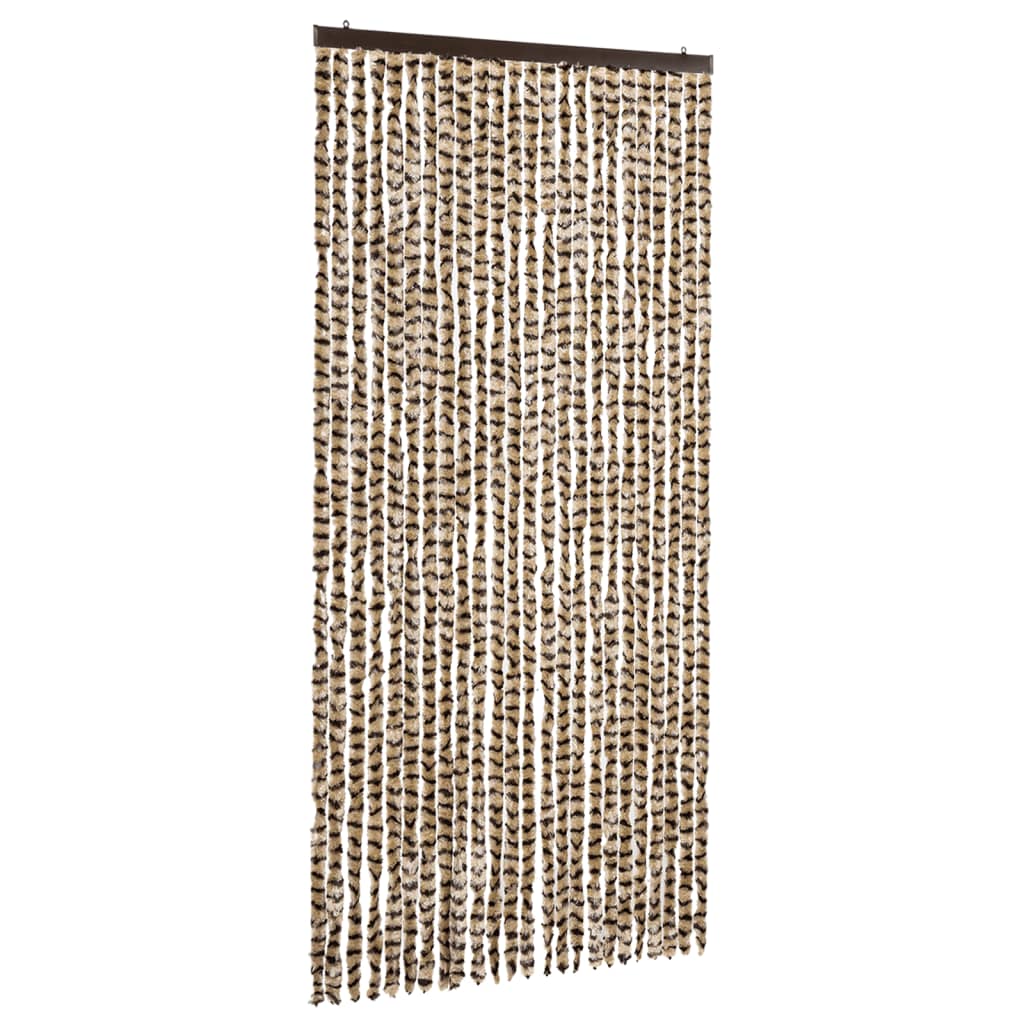 Hyönteisverho beige ja ruskea 100x220 cm Chenille