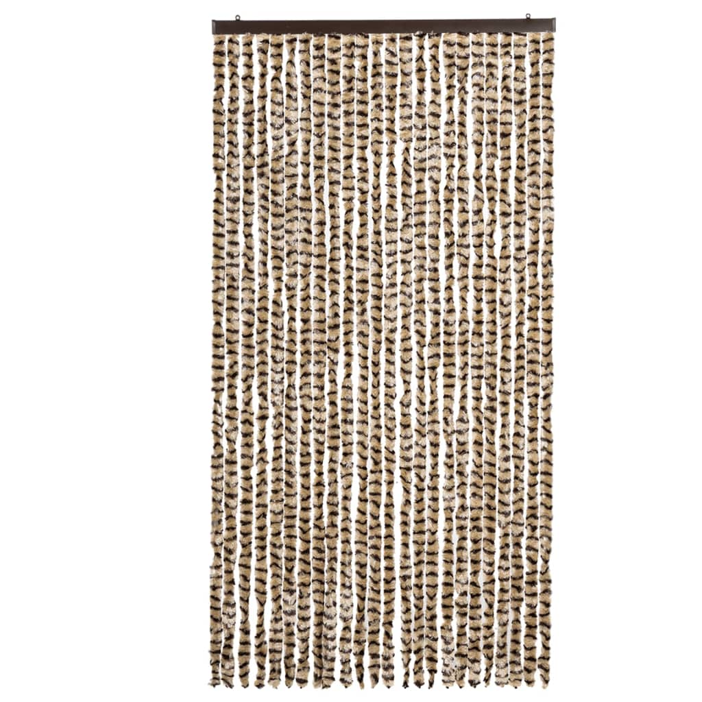 Hyönteisverho beige ja ruskea 100x220 cm Chenille