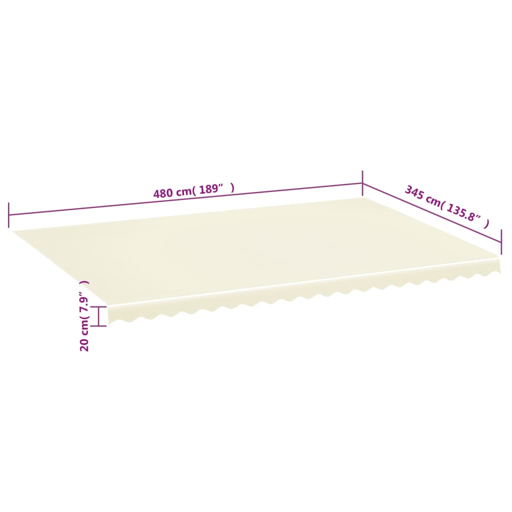 Varakangas markiisiin kerma 5x3,5 m