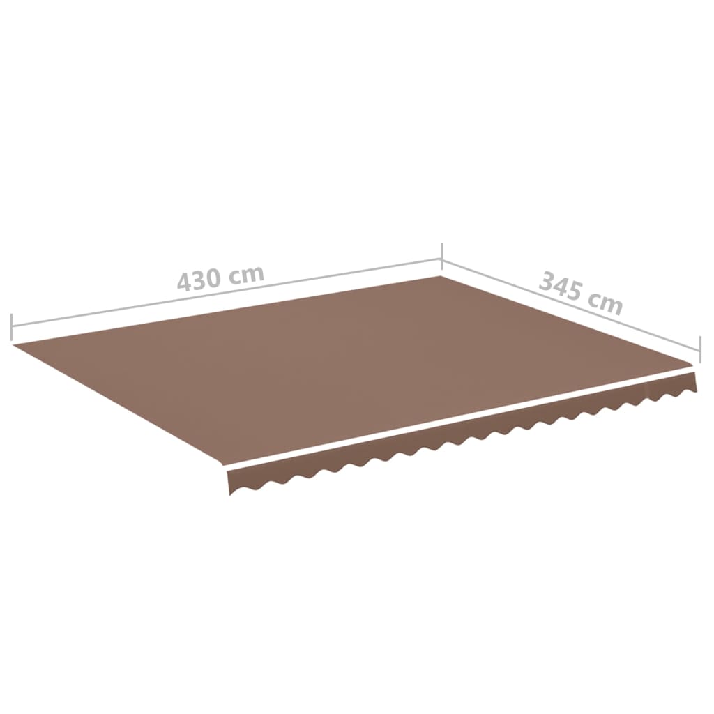 Varakangas markiisiin ruskea 4,5x3,5 m