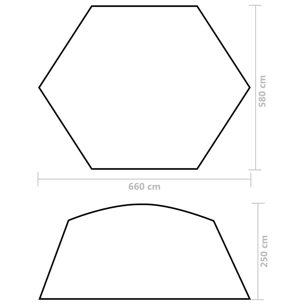 Uima-altaan teltta kangas 660x580x250 cm maastokuvio