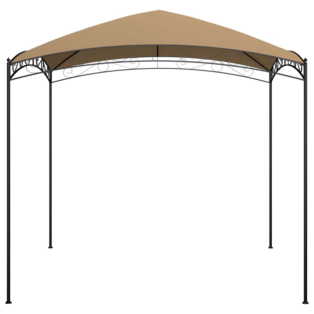 Huvimaja 3x3x2,65 m harmaanruskea 180 g/m²