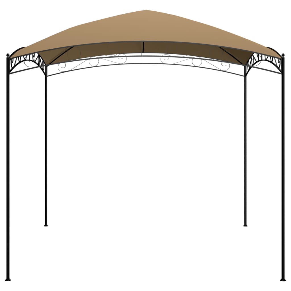 Huvimaja 3x3x2,65 m harmaanruskea 180 g/m²