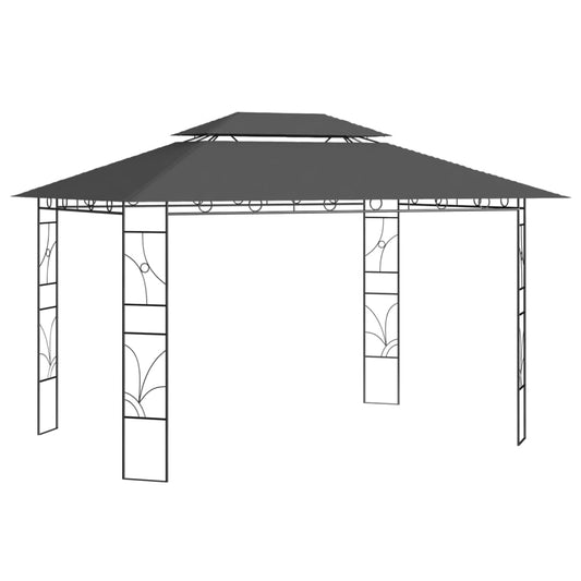 Huvimaja 4x3x2,7 m antrasiitti 160 g/m²