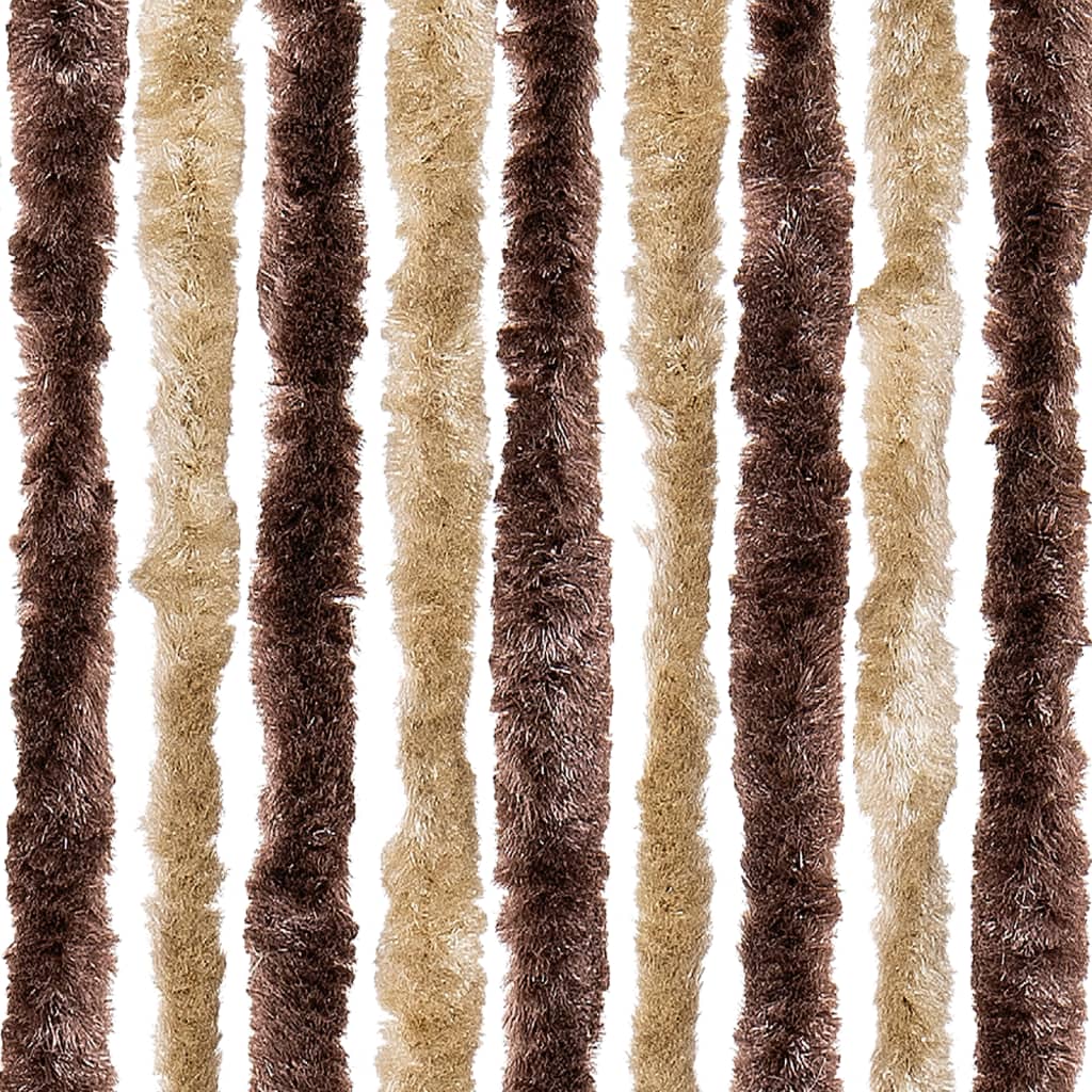 Hyönteisverho beige ja vaaleanruskea 90x200 cm Chenille