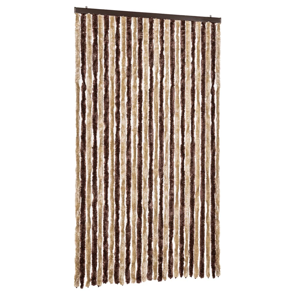 Hyönteisverho beige ja vaaleanruskea 118 x 220 cm Chenille