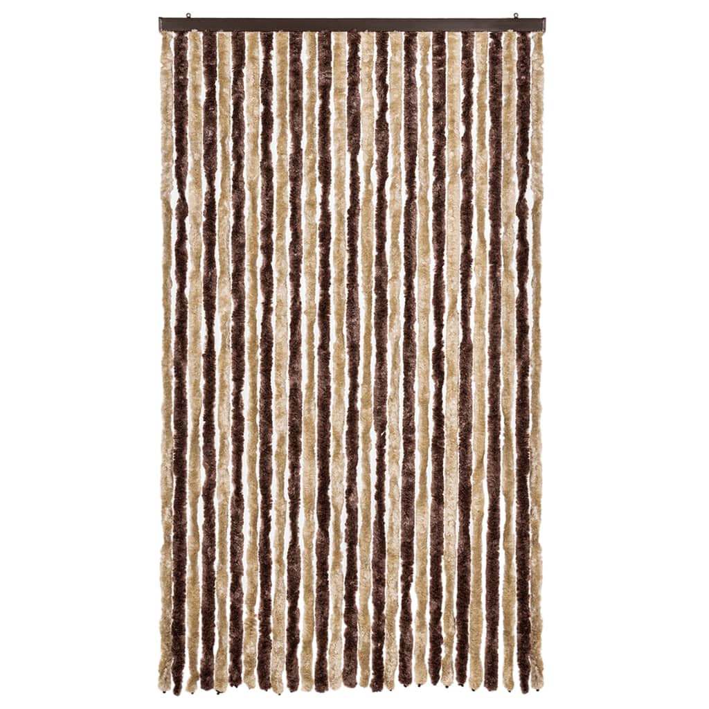 Hyönteisverho beige ja vaaleanruskea 118 x 220 cm Chenille