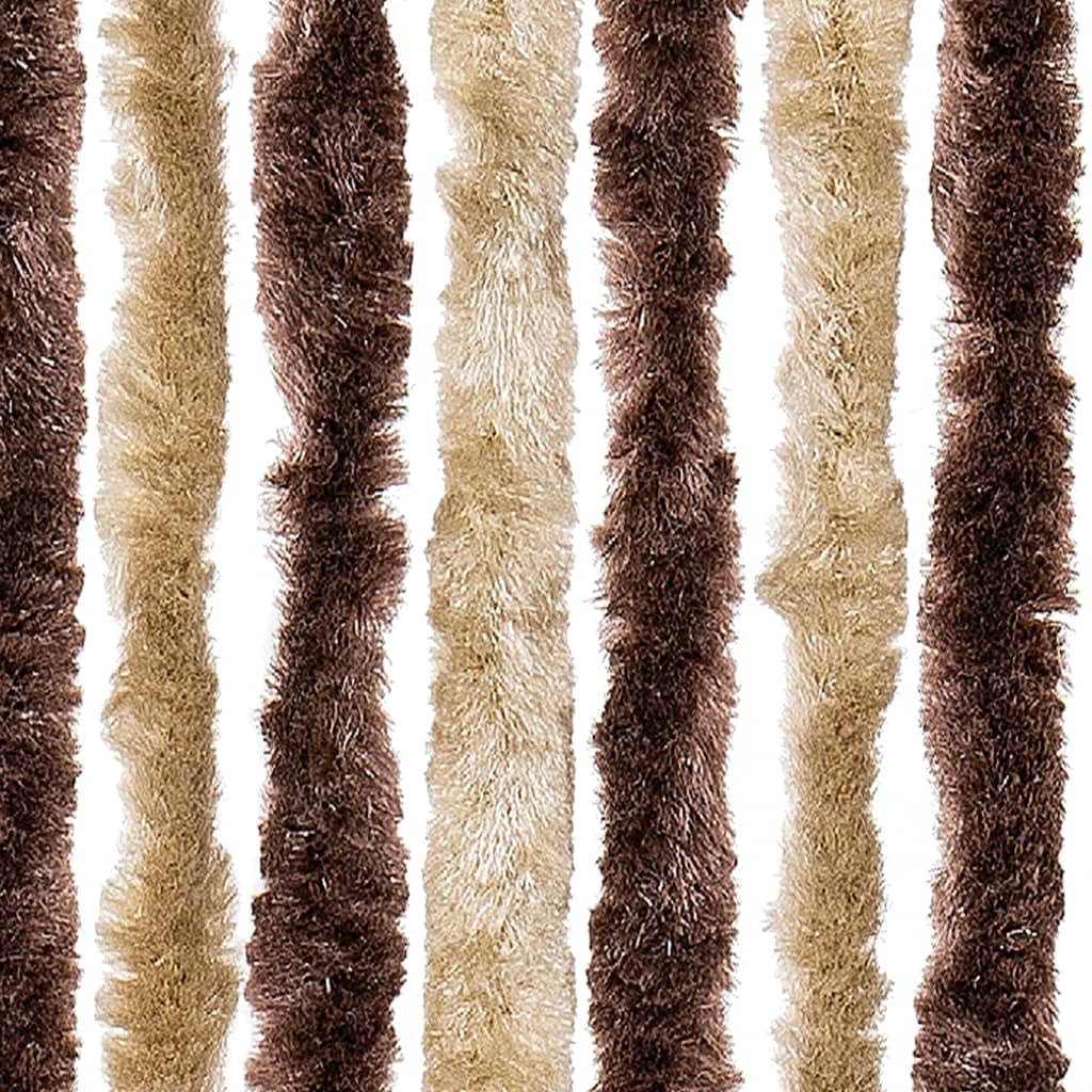 Hyönteisverho beige ja vaaleanruskea 118 x 220 cm Chenille