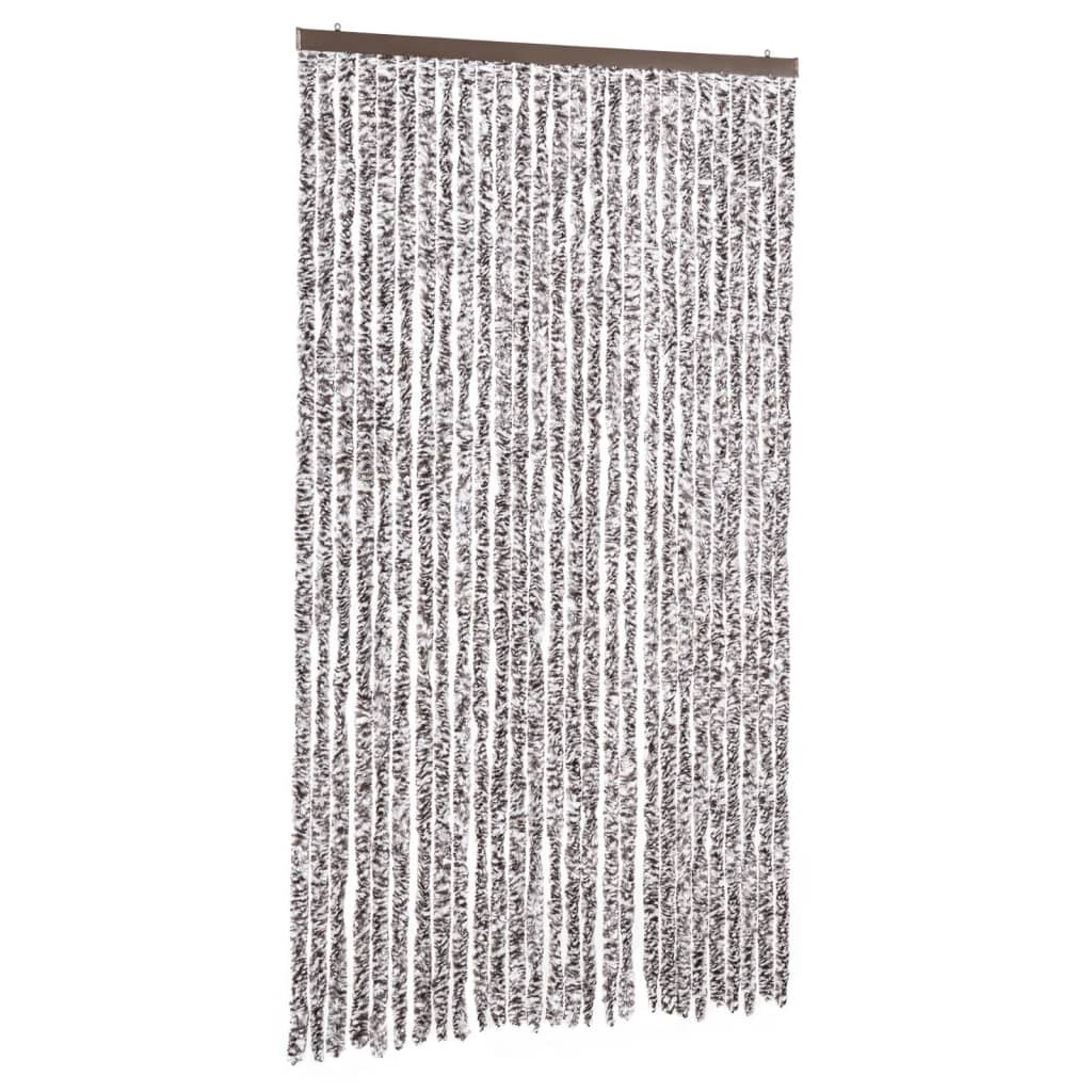 Hyönteisverho ruskea ja beige 118 x 220 cm Chenille