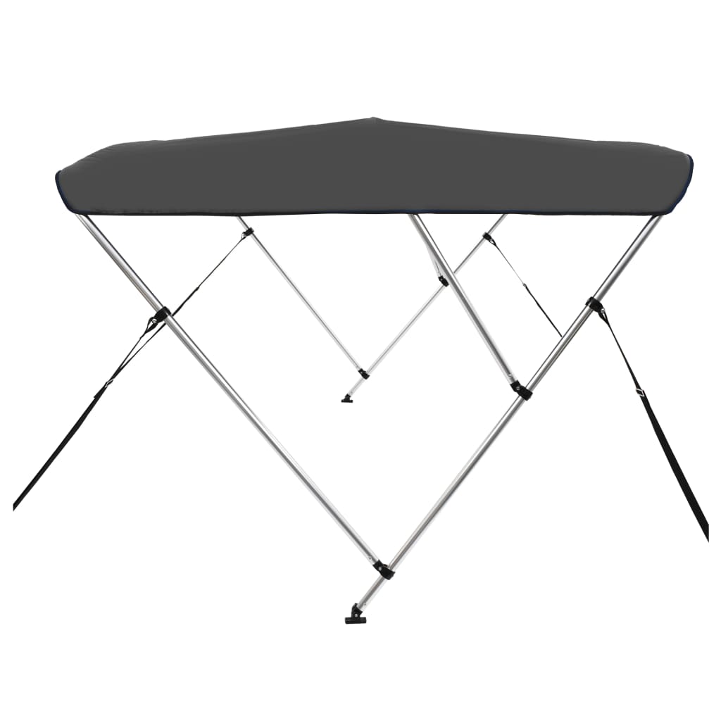 3-Bogen-Bimini-Top, Anthrazit, 183 x 160 x 137 cm