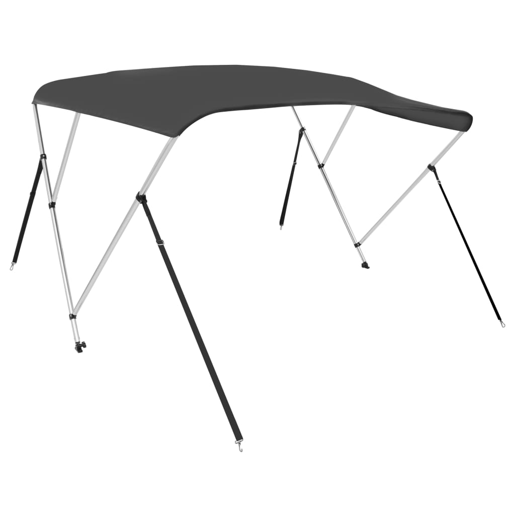 3-Bogen-Bimini-Top, Anthrazit, 183 x 160 x 137 cm