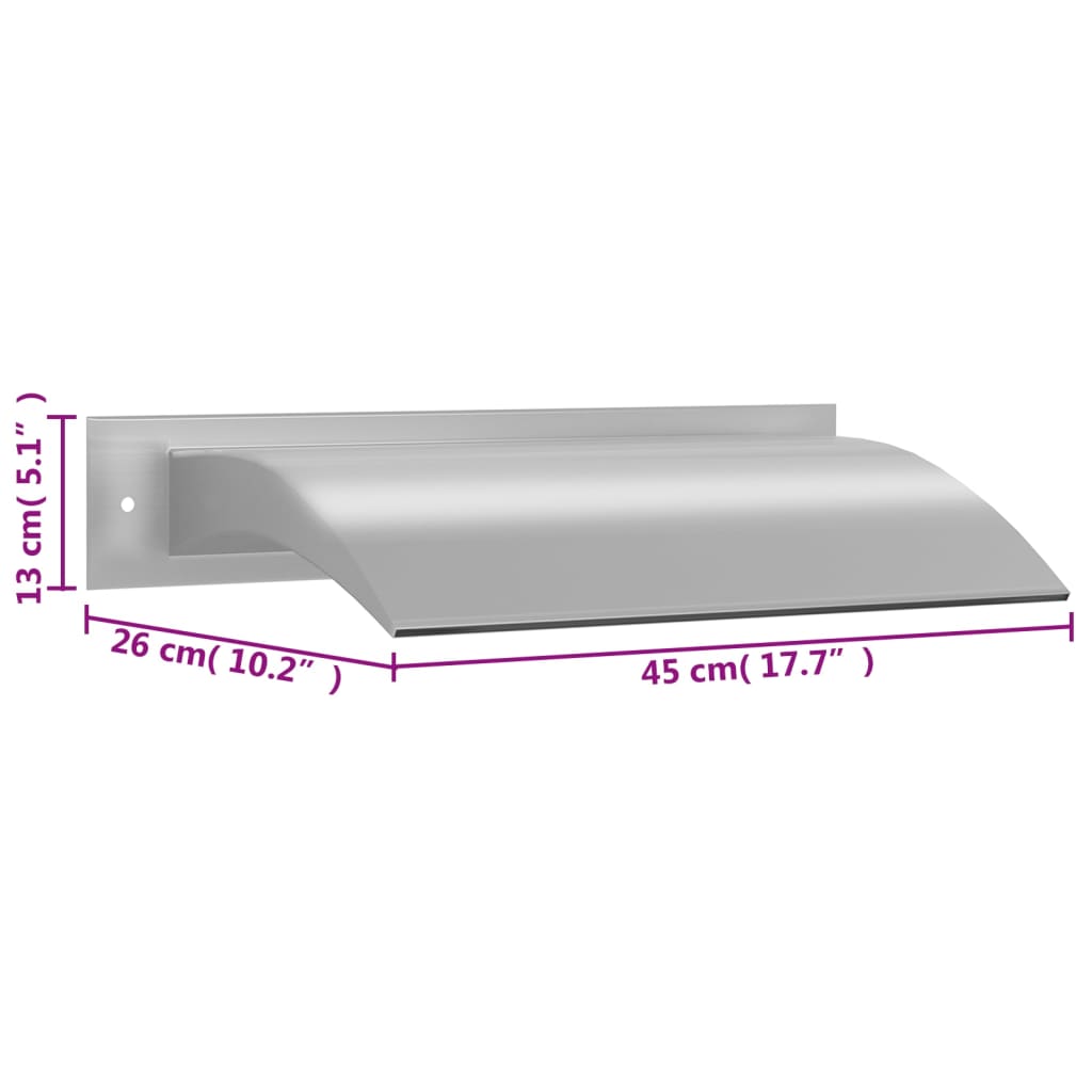 Uima-altaan suihkulähde hopea 45x26x13 cm ruostumaton teräs