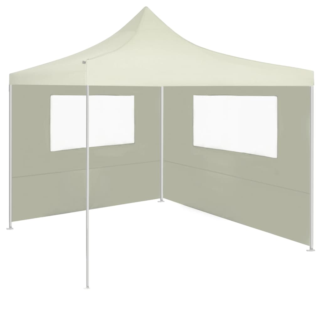 3070421 vidaXL Gazebo Sidewall with Windows 4x2 m Cream (315310)