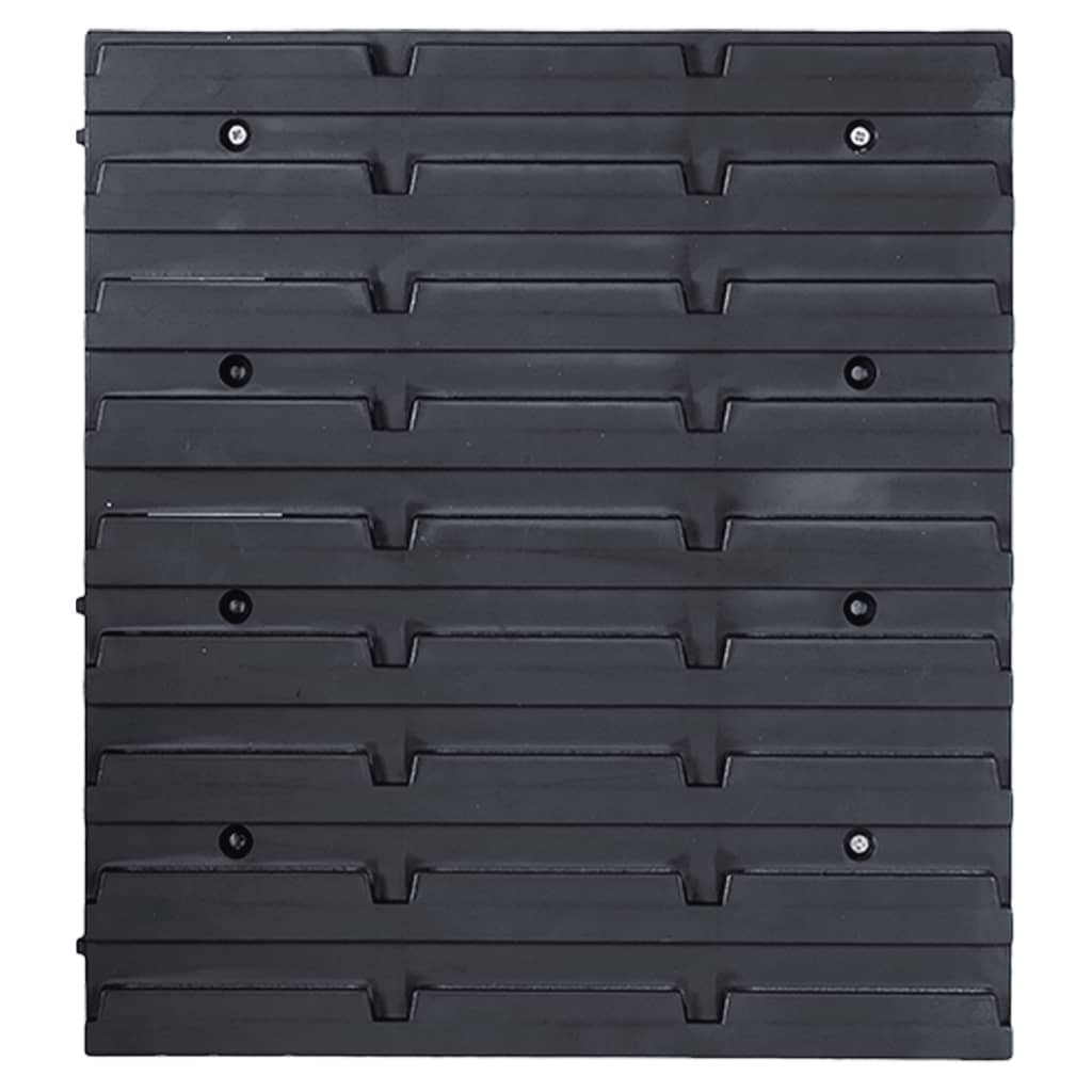 103-piece storage compartment set with wall panels red-black