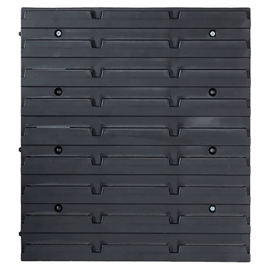 141-piece storage compartment set with wall panels red-black