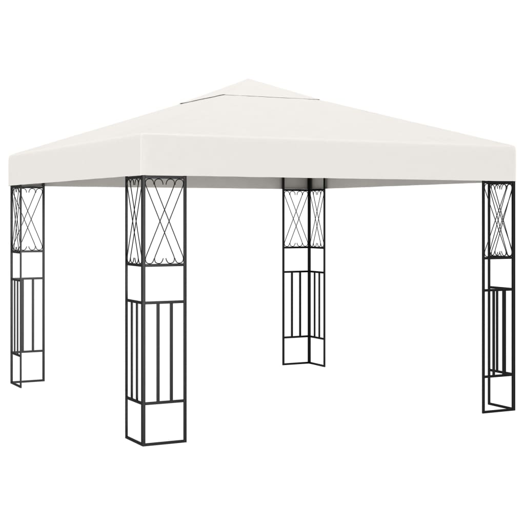 Huvimaja LED-valonauhoilla 3x3 m kerma kangas