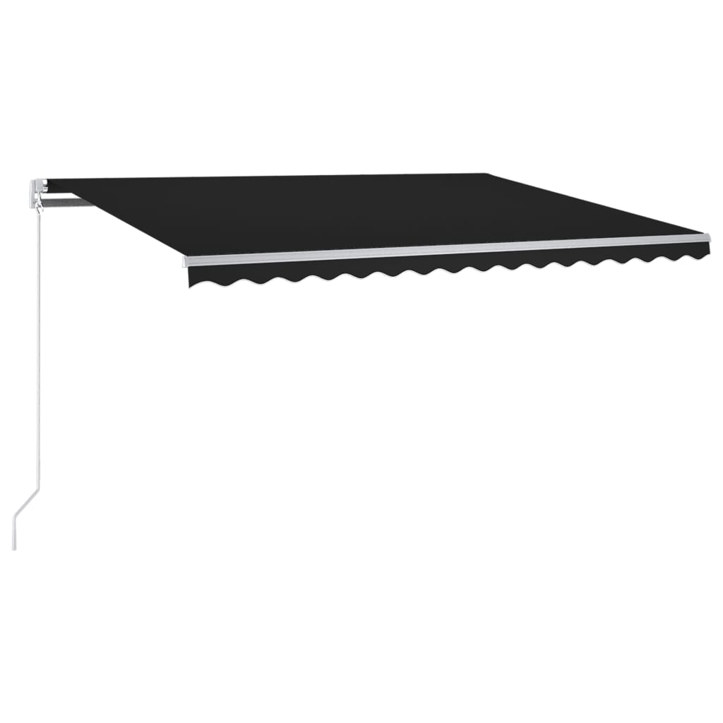 Retractable awning LED/wind sensor 300x250cm anthracite