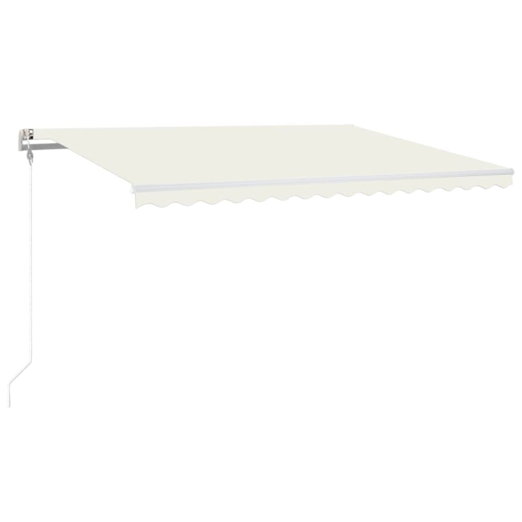 Einziehbare Markise LED/Windsensor 400x300cm creme