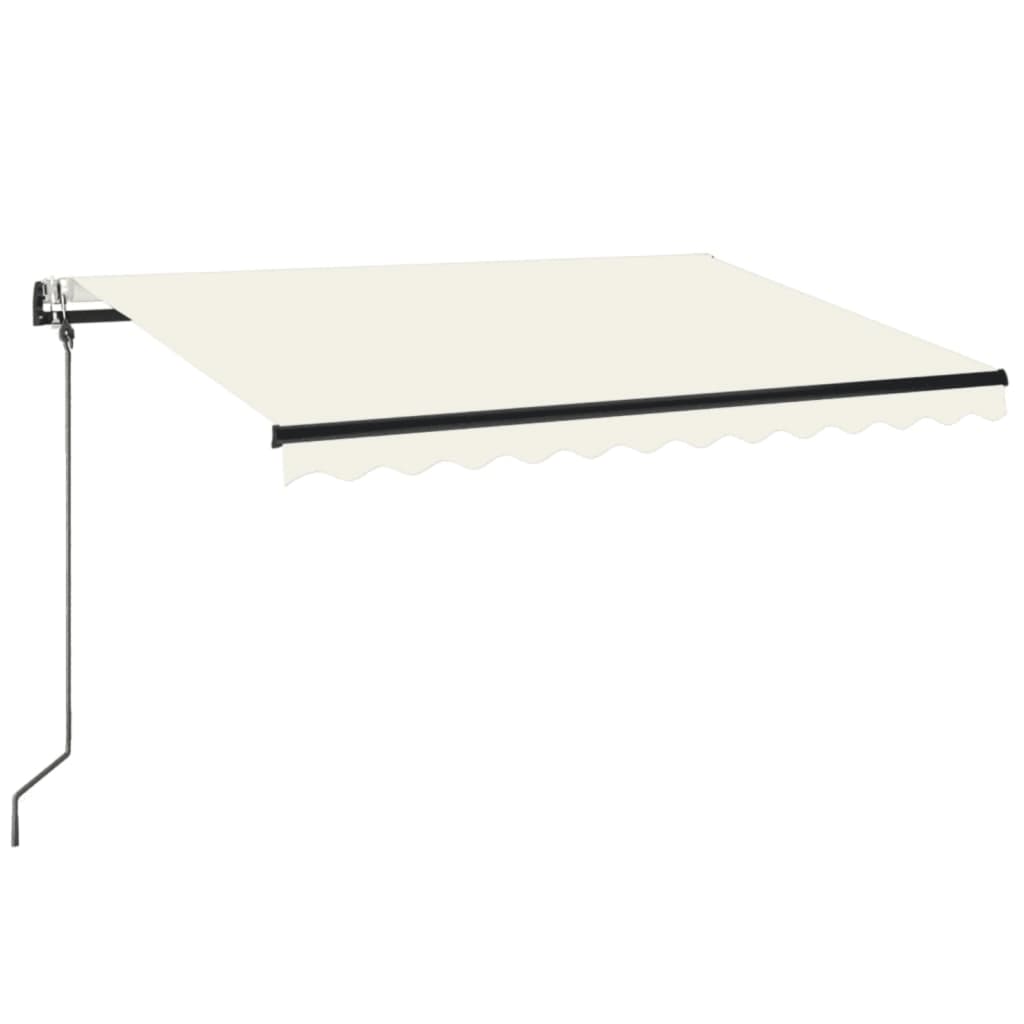 Retractable awning LED and wind sensor 350x250cm cream