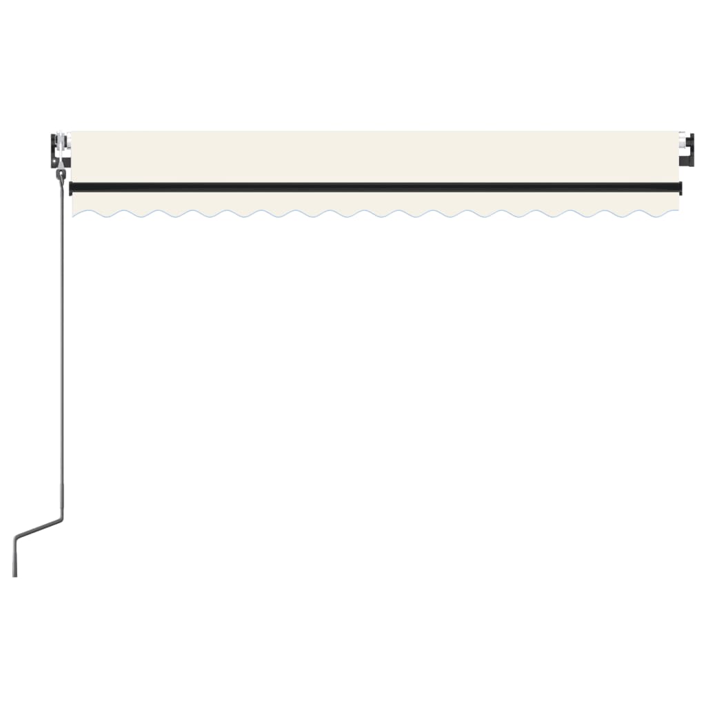 Retractable awning LED/wind sensor 400x350 cm cream