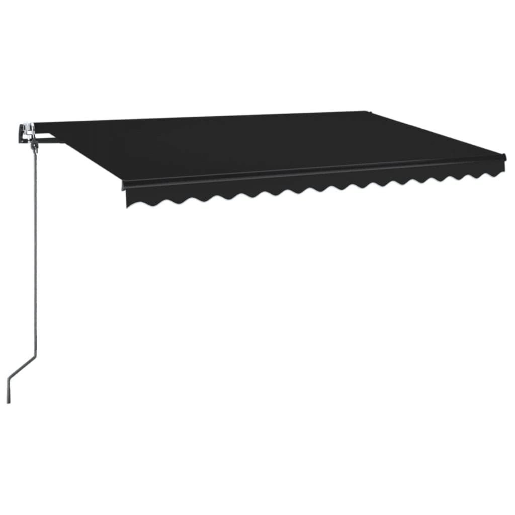 Retractable awning LED/wind sensor 450x350cm anthracite