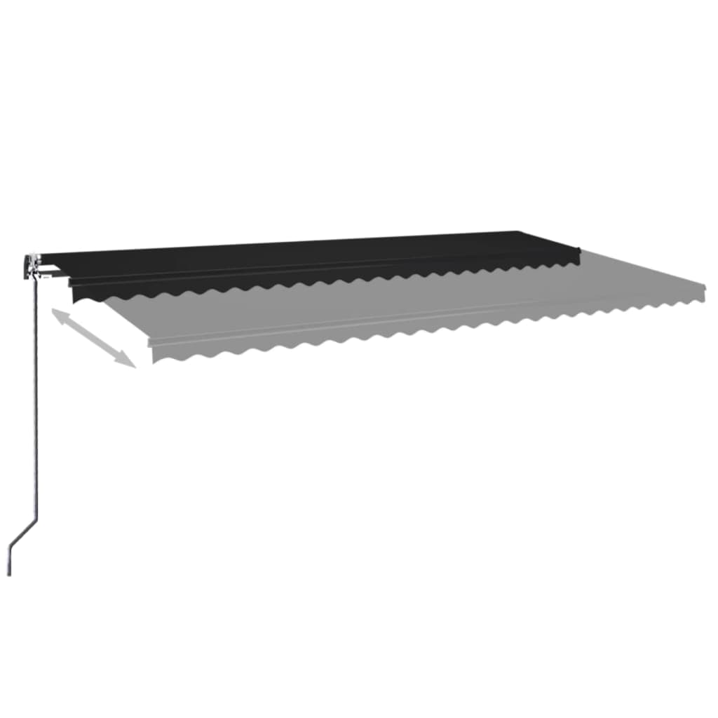 Automatic retractable awning 600x350 cm anthracite