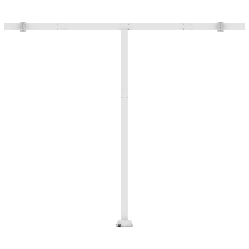 Retractable awning LED/wind sensor 300x250 cm blue and white.