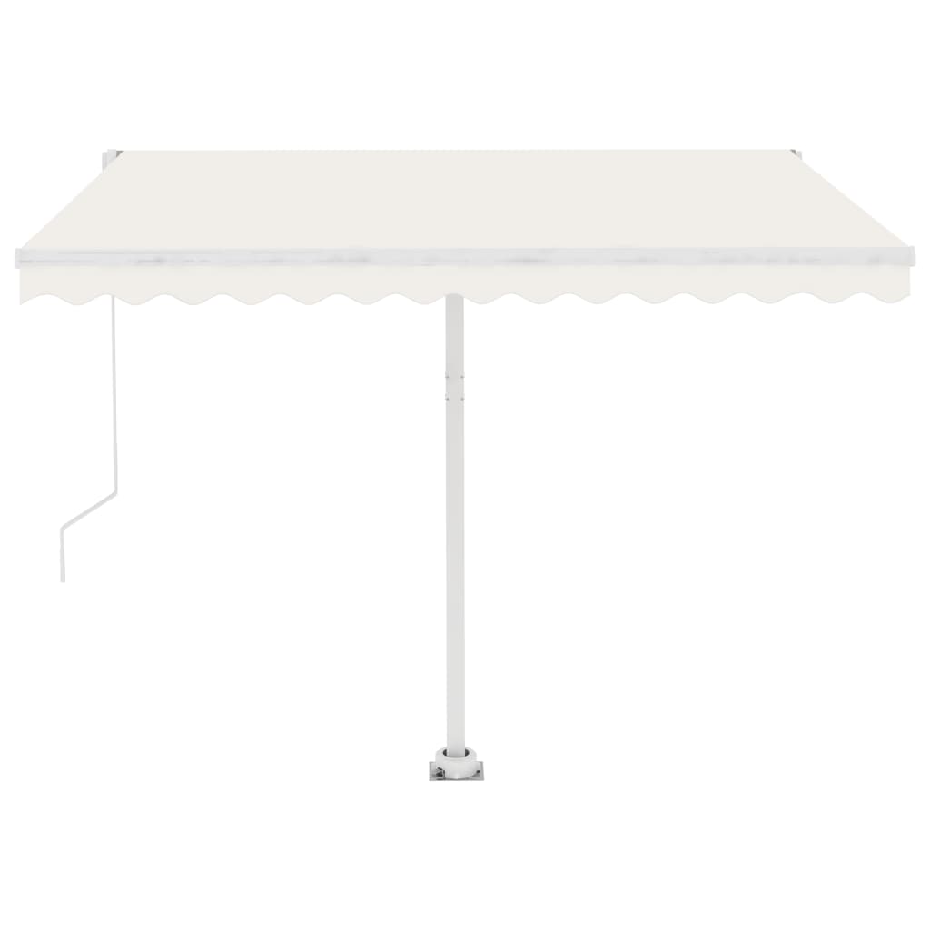 Retractable awning LED and wind sensor 350x250cm cream