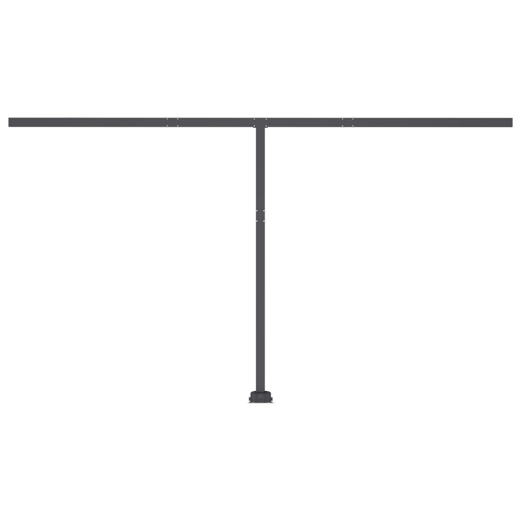 Retractable awning LED/wind sensor 400x300cm anthracite