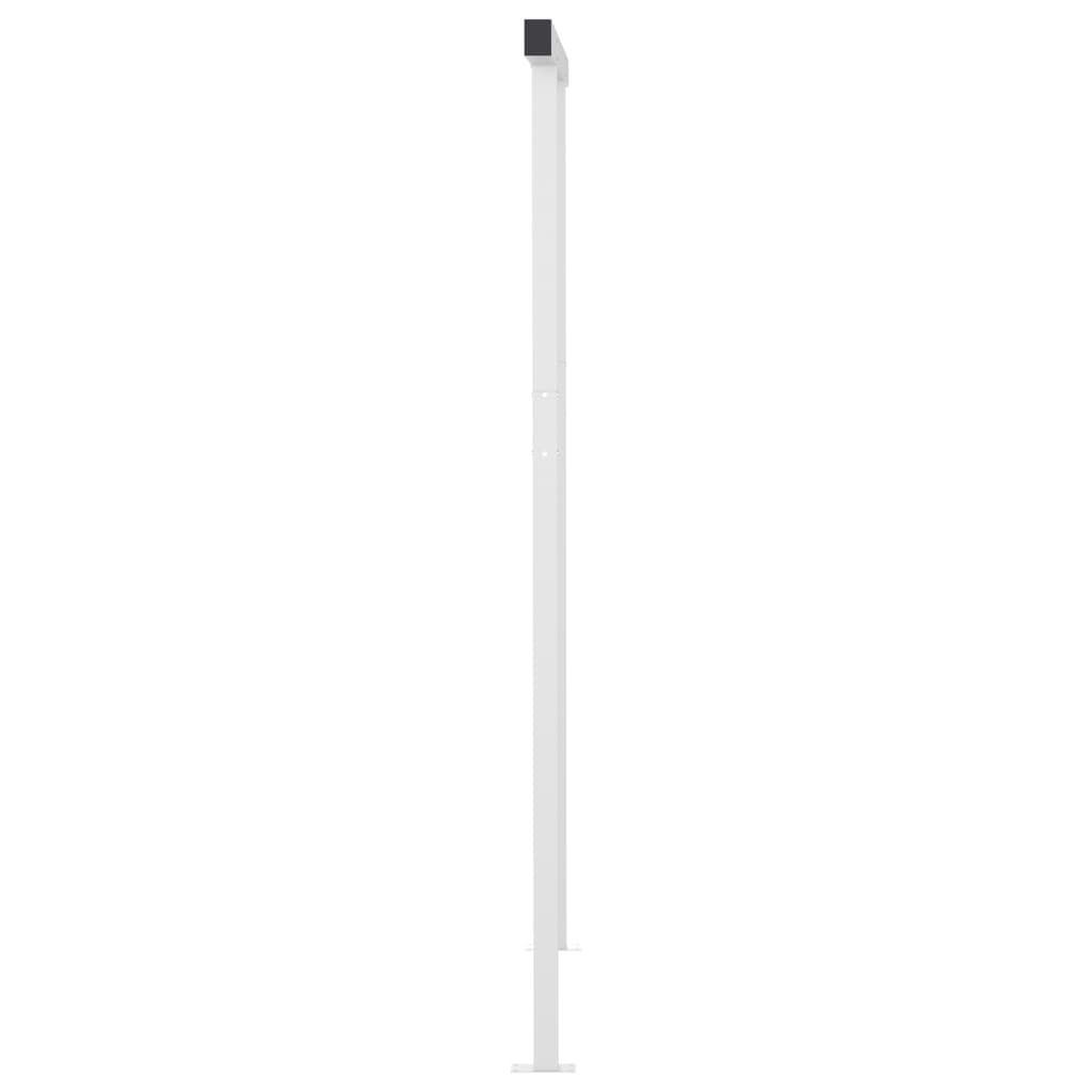 Retractable awning LED/wind sensor 3x2.5 m blue and white