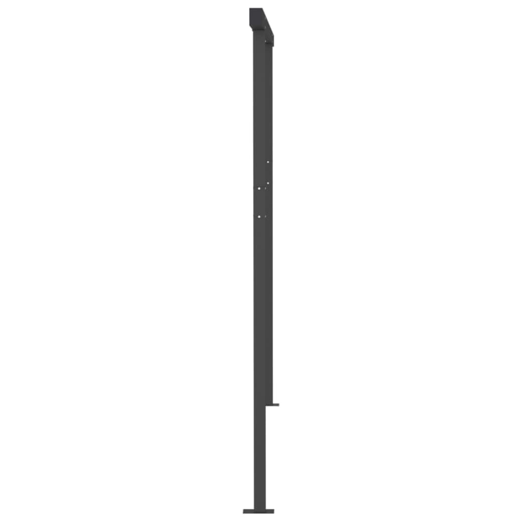 Retractable awning LED/wind sensor 4x3 m anthracite