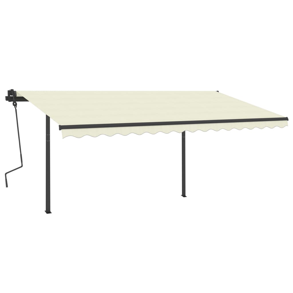 Automatic retractable awning 4.5x3.5 m cream