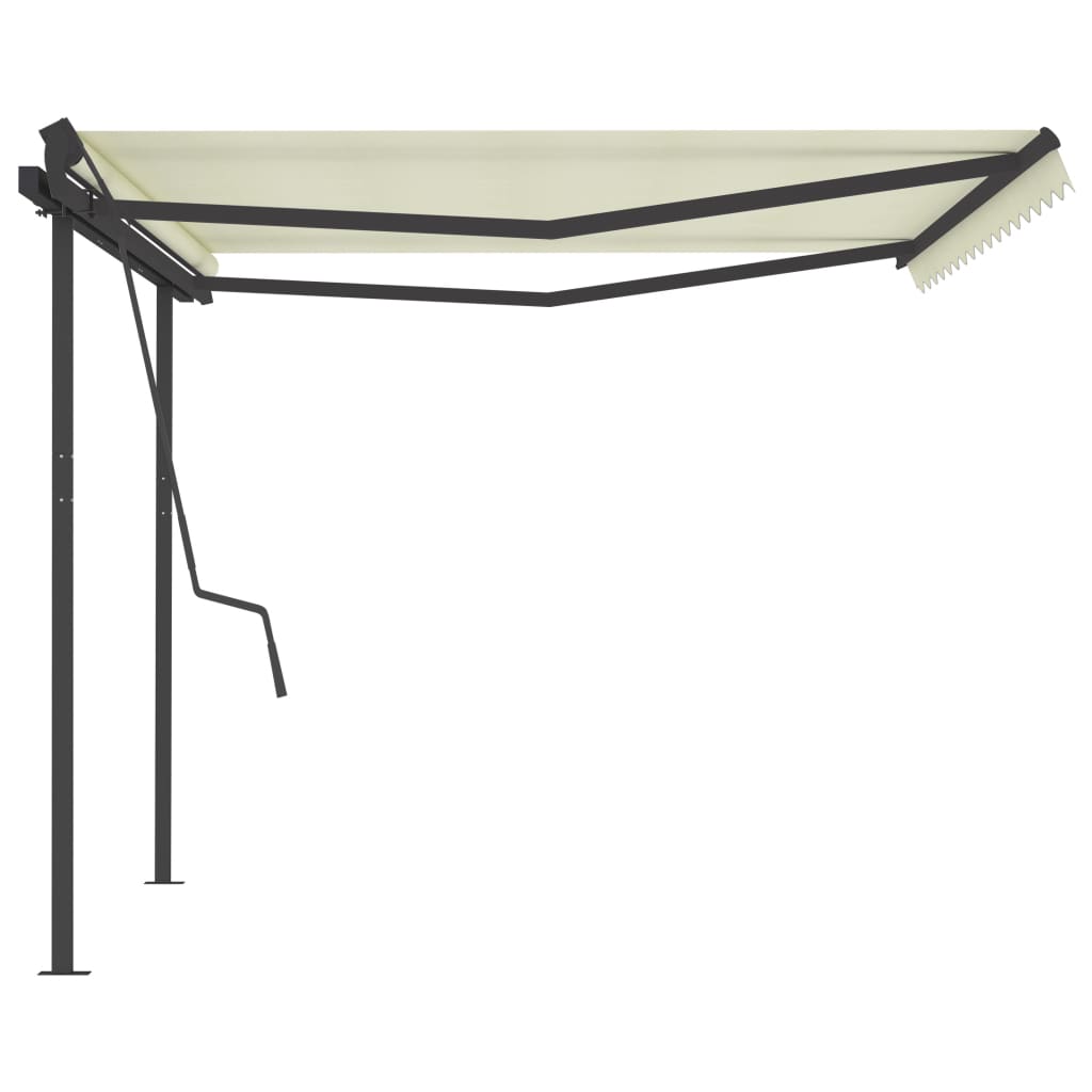 Automatic retractable awning 4.5x3.5 m cream