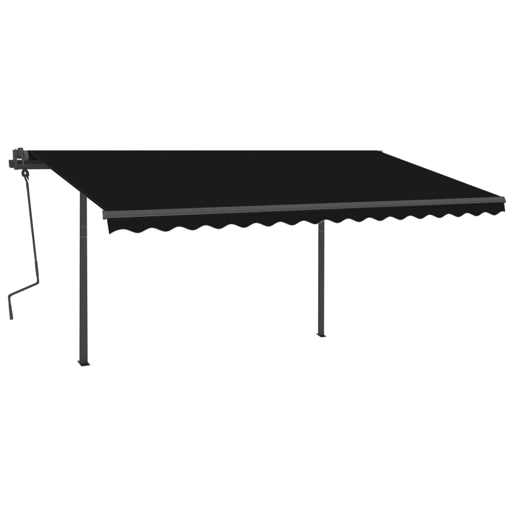 Automatic retractable awning 4.5x3.5 m anthracite