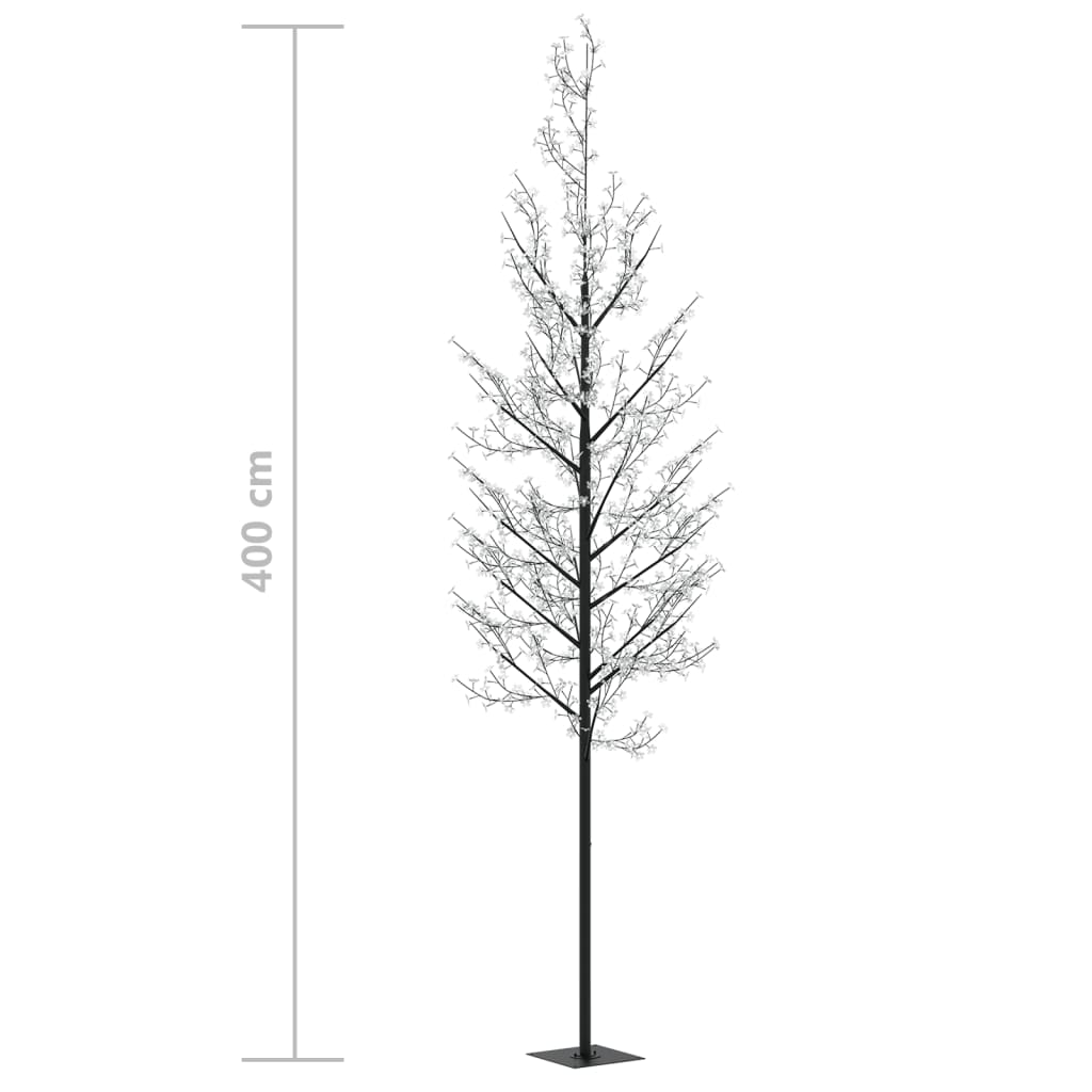 Joulukuusi 1200 värikästä LED-valoa kirsikankukka 400 cm