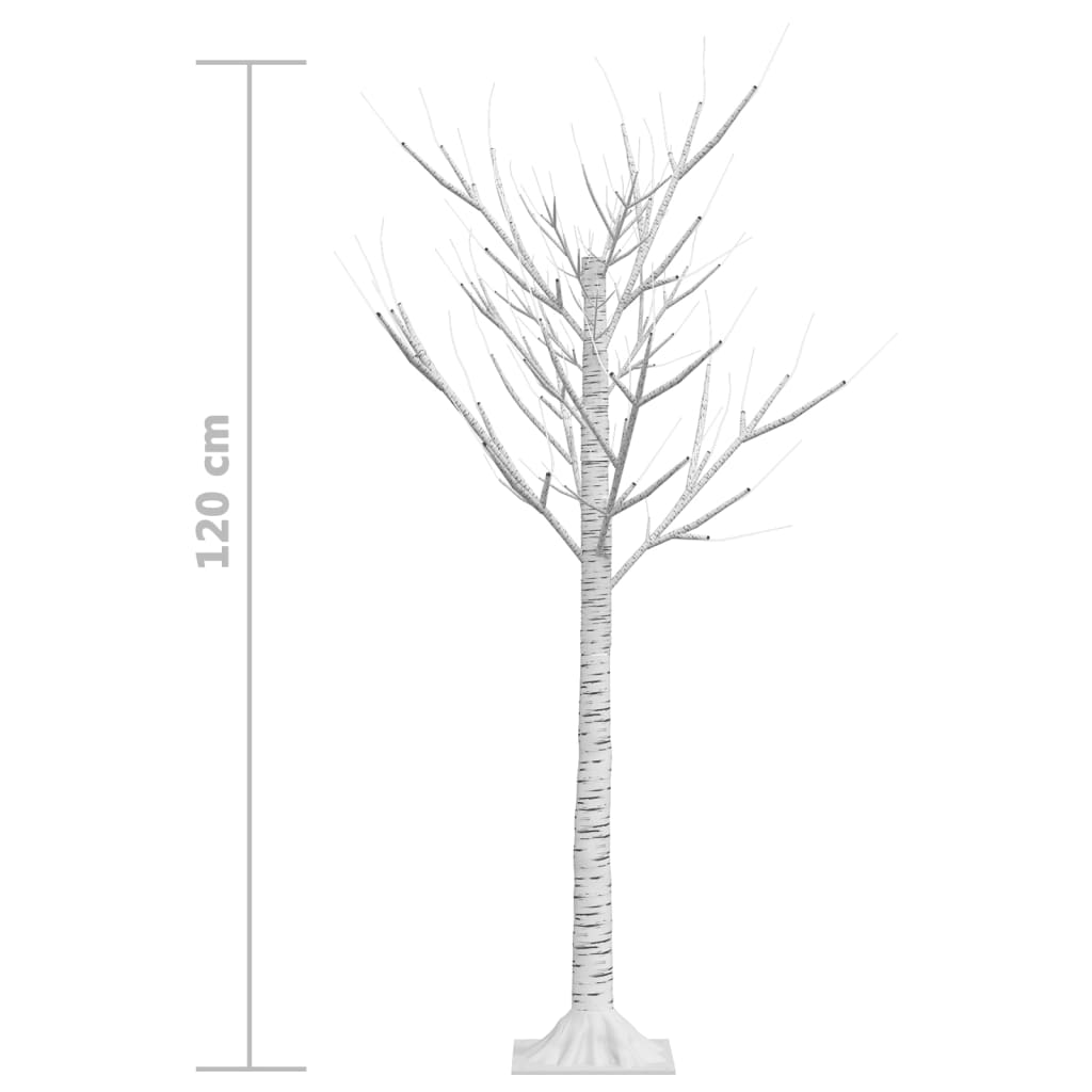 Joulukuusi 120 LED 1,2 m sininen paju ulos/sisälle